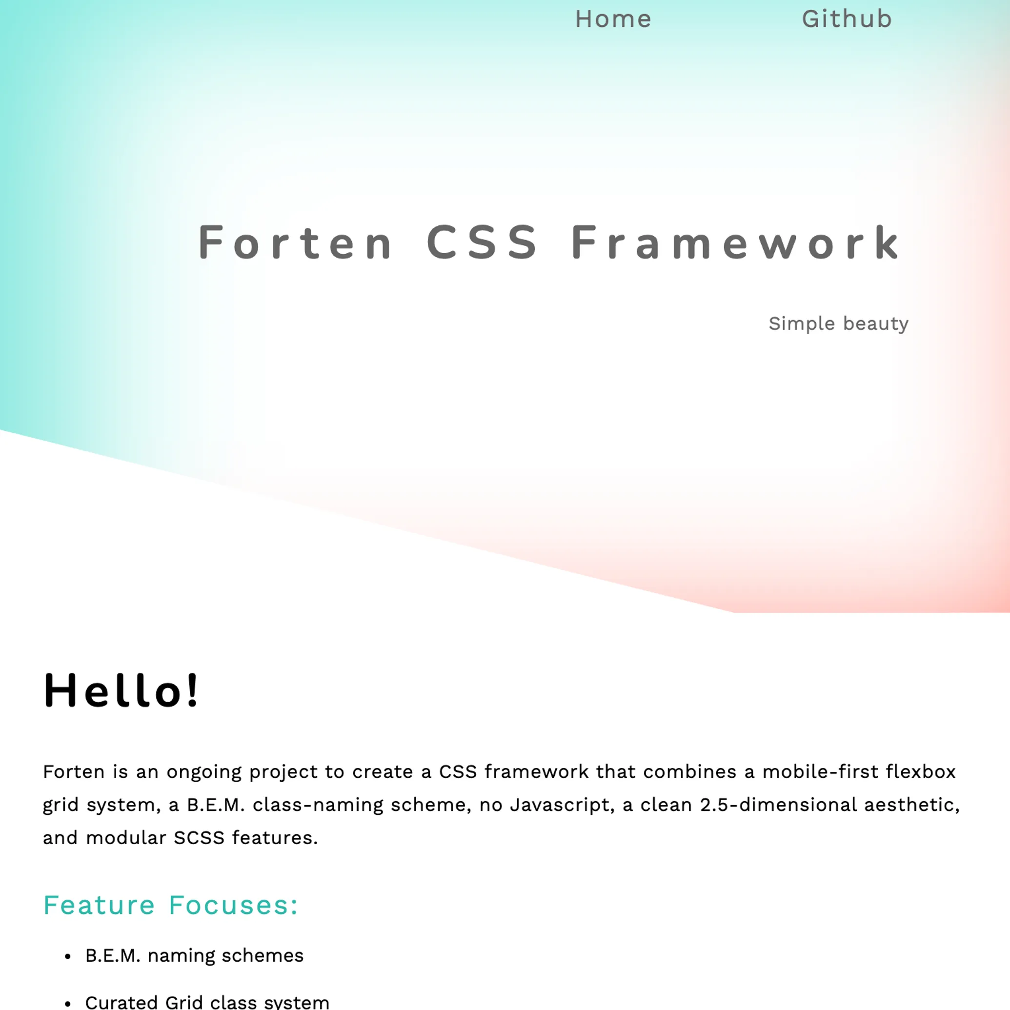 Screenshot of Forten's website